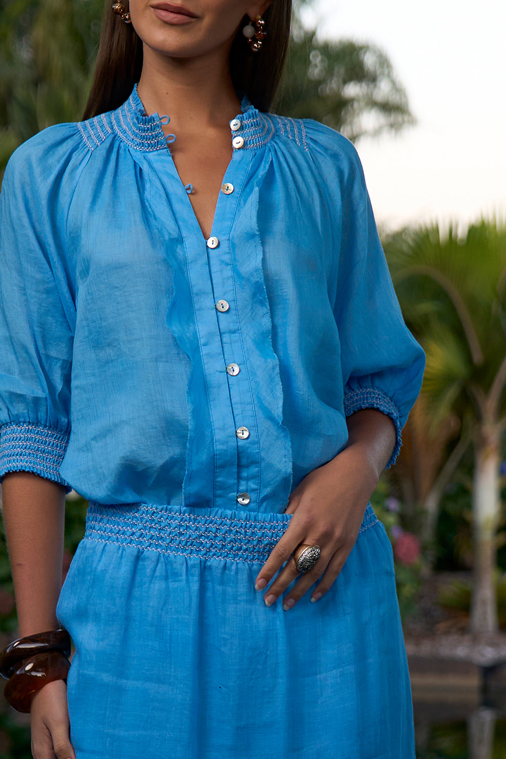 Loobies Story Waterlily Shirt Bluebell