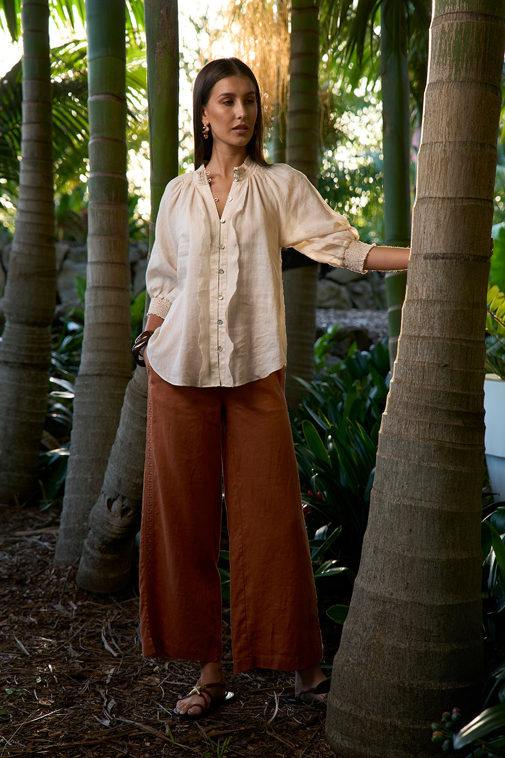 Loobies Story Waterlily Shirt Bone