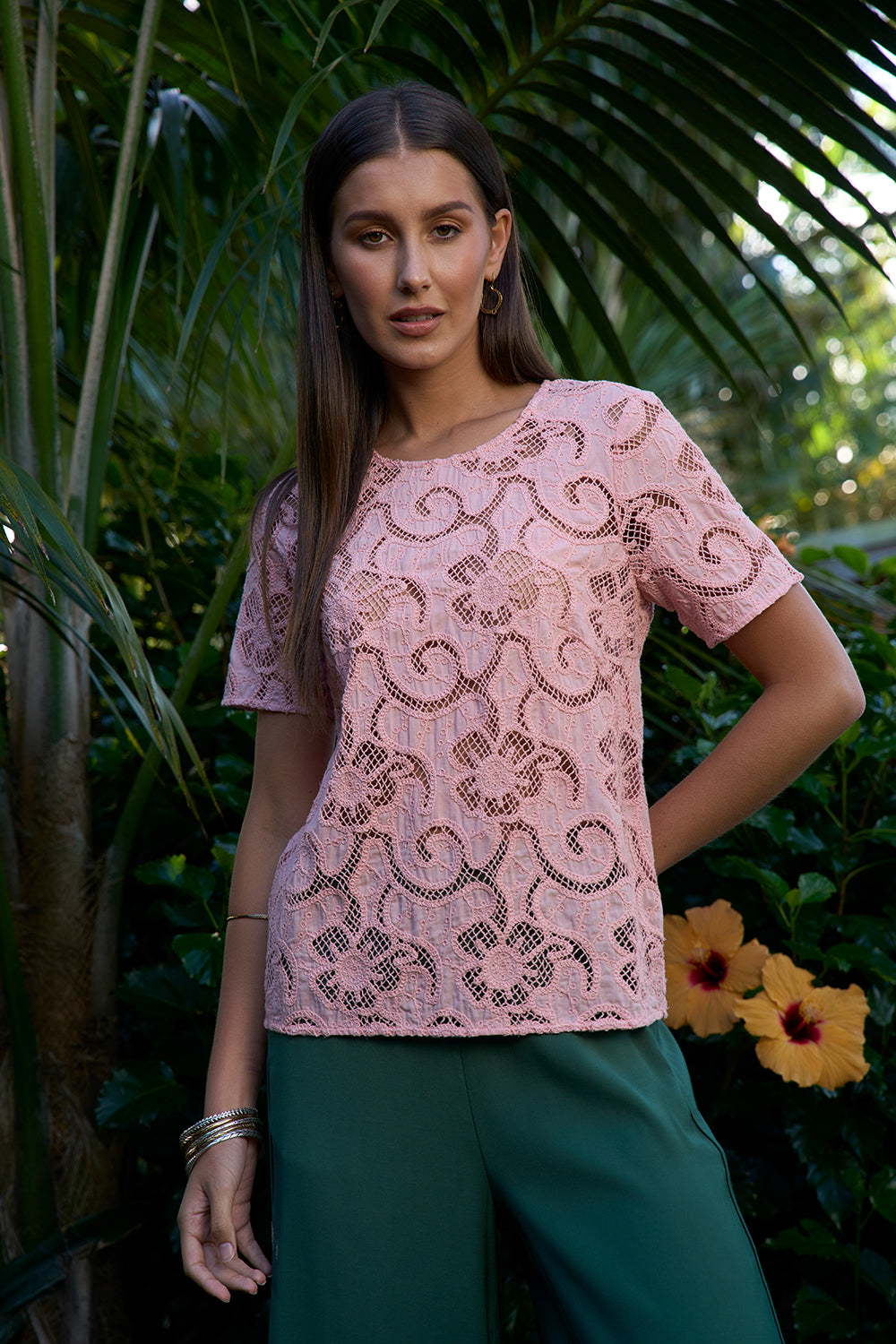Loobies Story Moonstone Top Coral Blush