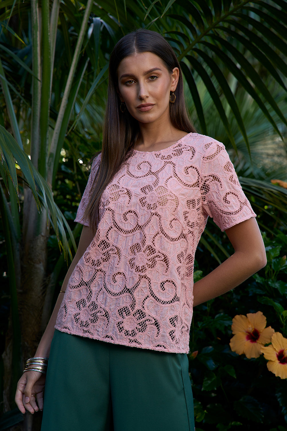 Loobies Story Moonstone Top Coral Blush