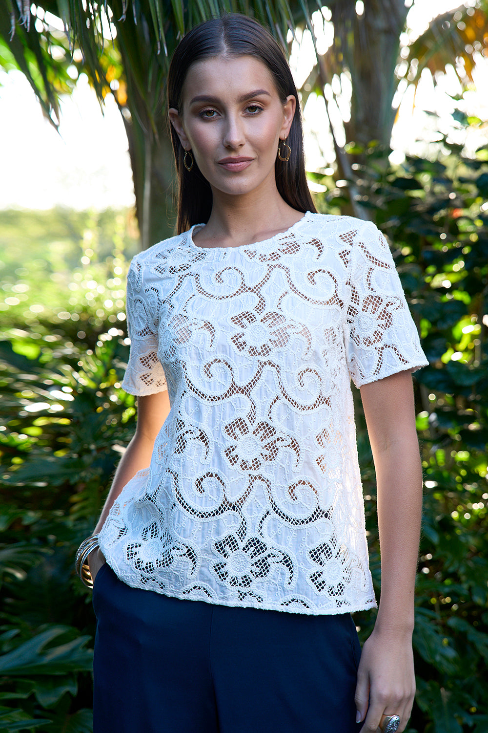 Loobies Story Moonstone Top Silk White