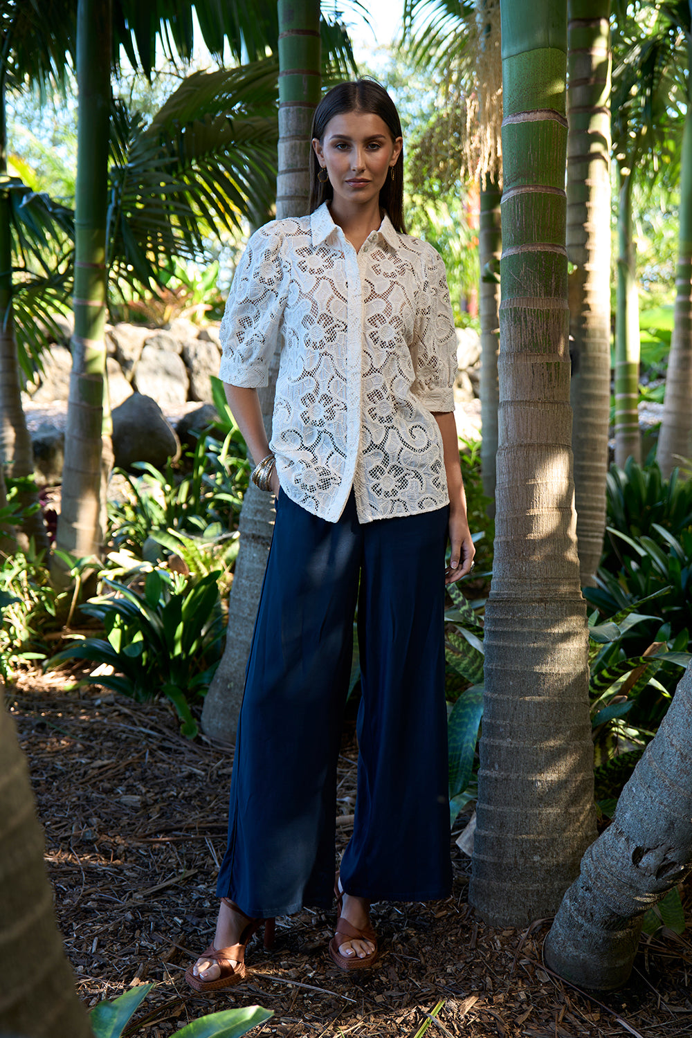 Loobies Story Moonstone Shirt Silk White