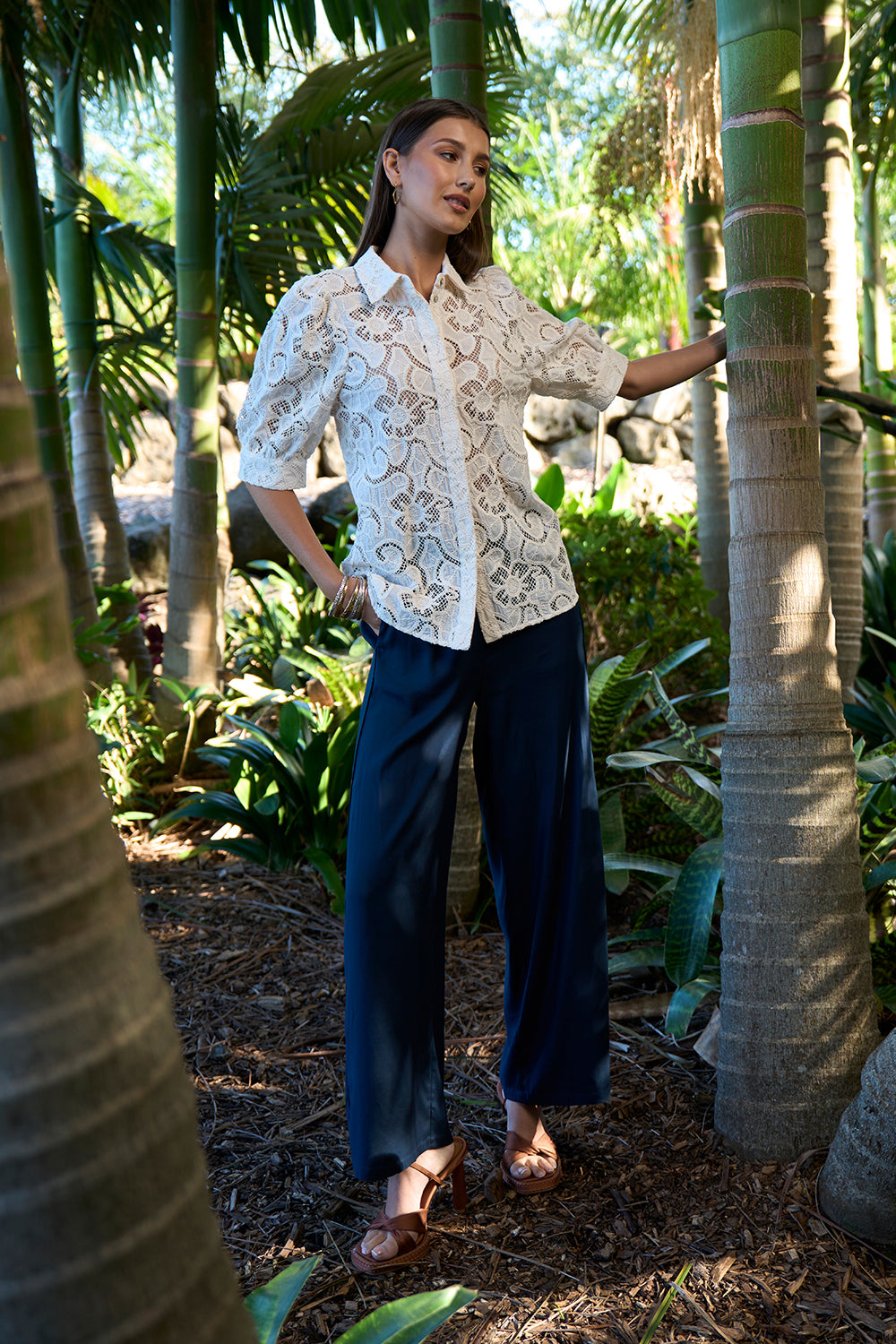 Loobies Story Moonstone Shirt Silk White