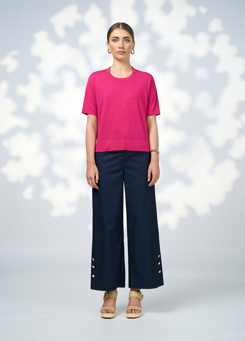 Loobies Story Mica Tee - Fuchsia