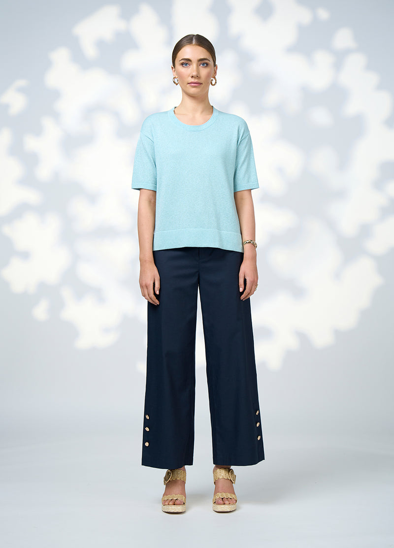 Loobies Story Mica Tee - Tiffany Blue