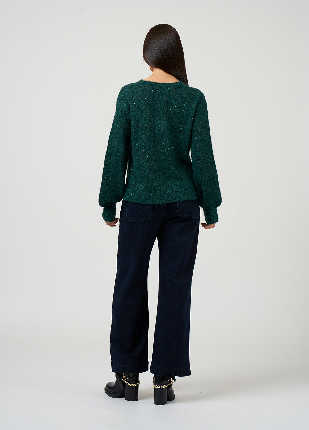 Loobies Story Ritz Sweater Evergreen