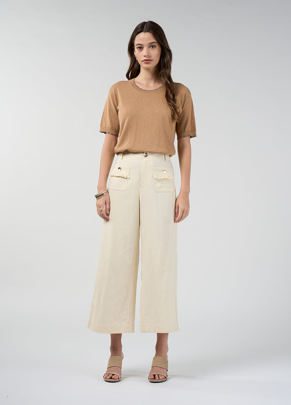 Loobies Story Navi Pants-Buttermilk