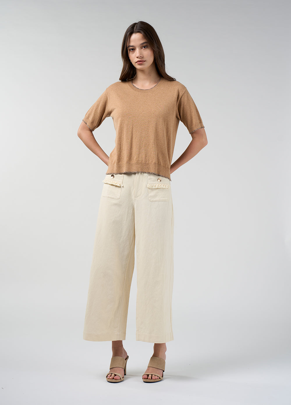 Loobies Story Navi Pants-Buttermilk