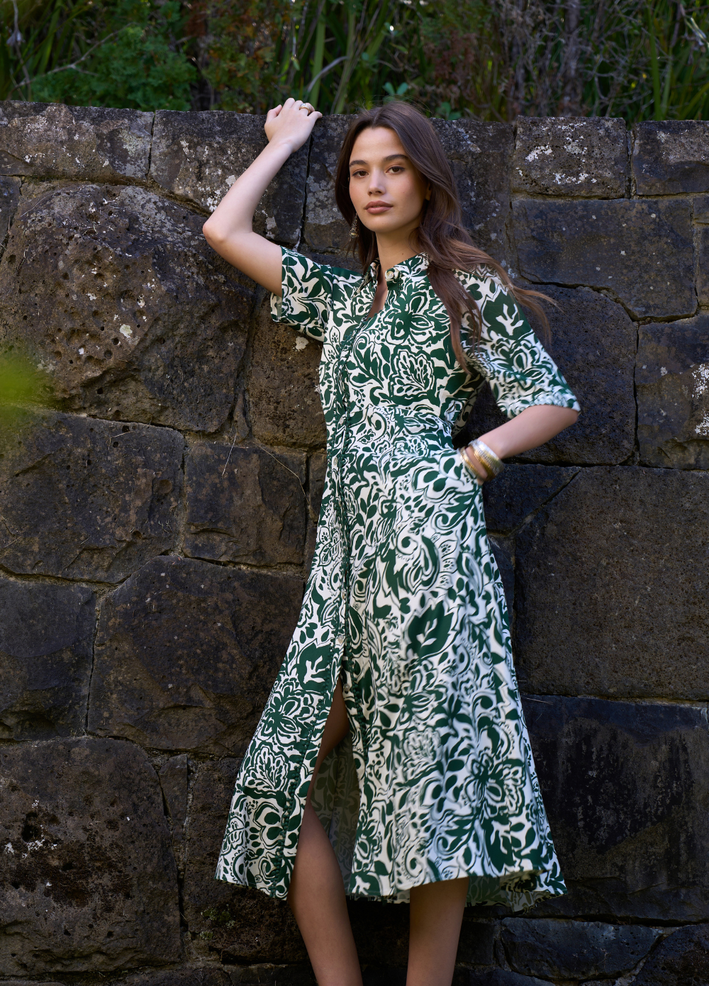 Loobie's Story Teardrop Shirt Dress