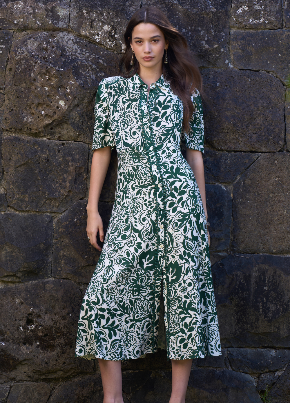 Loobie's Story Teardrop Shirt Dress