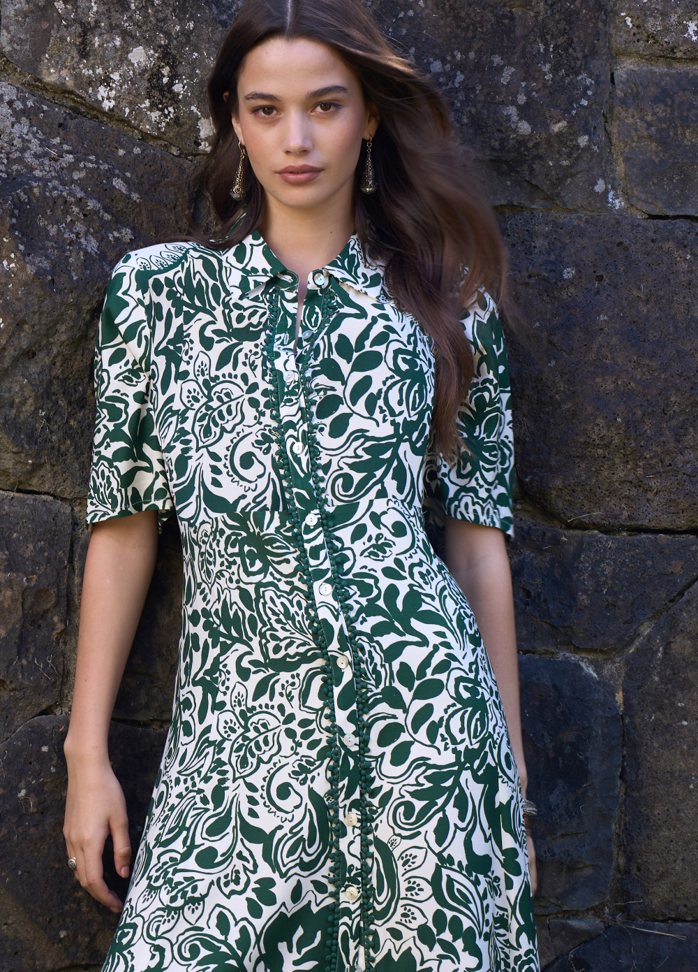 Loobie's Story Teardrop Shirt Dress