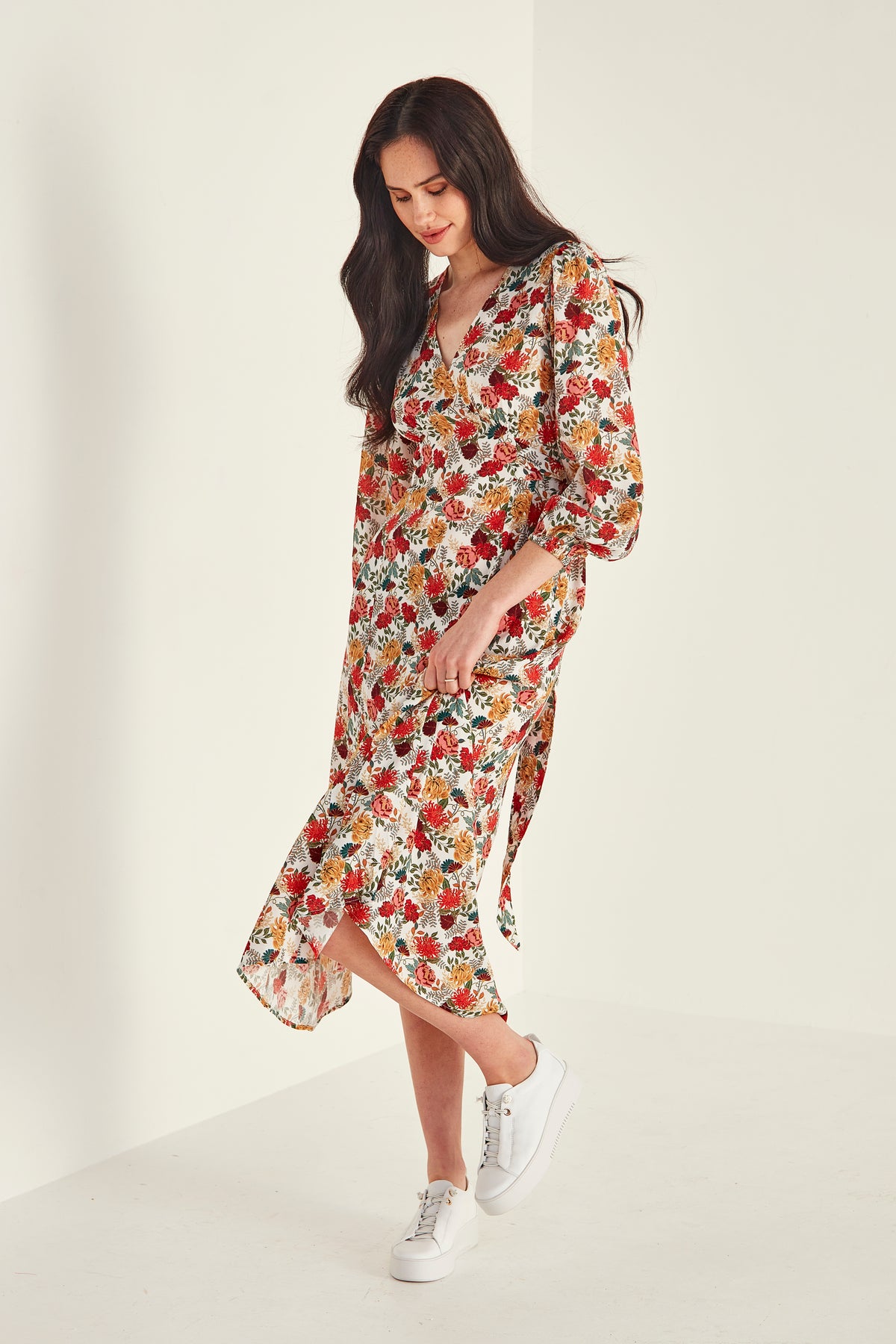 Lemon Tree Jasmin Dress - Ecru Print