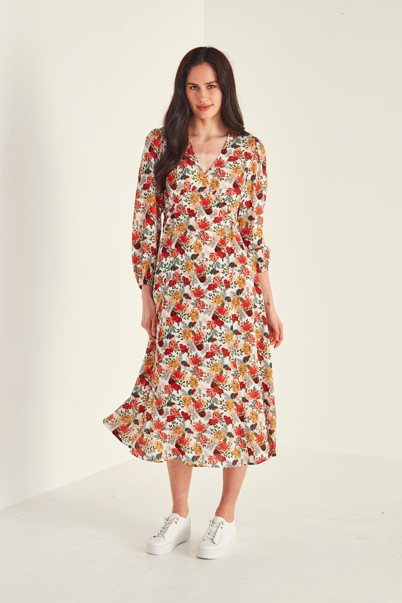 Lemon Tree Jasmin Dress - Ecru Print