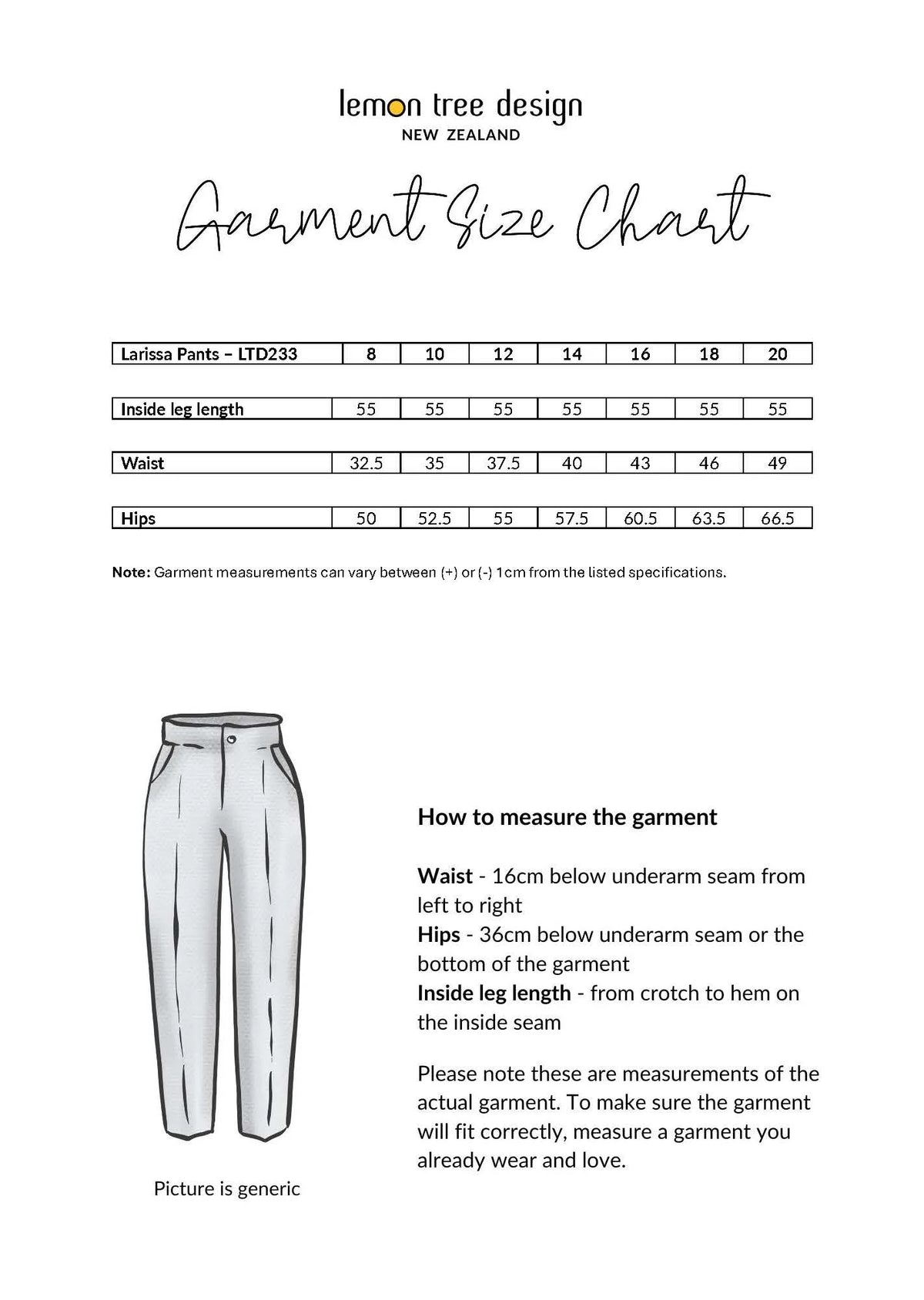 Lemon Tree Larissa Pant