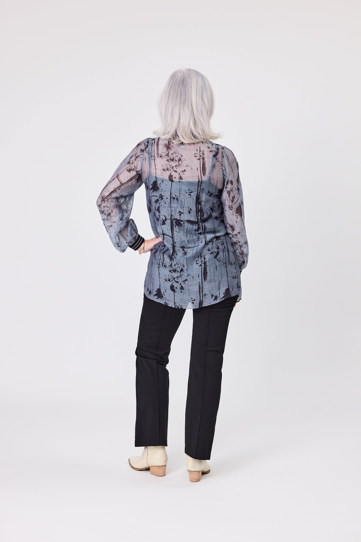 Lemon Tree Liz Top & Singlet Blue Shades