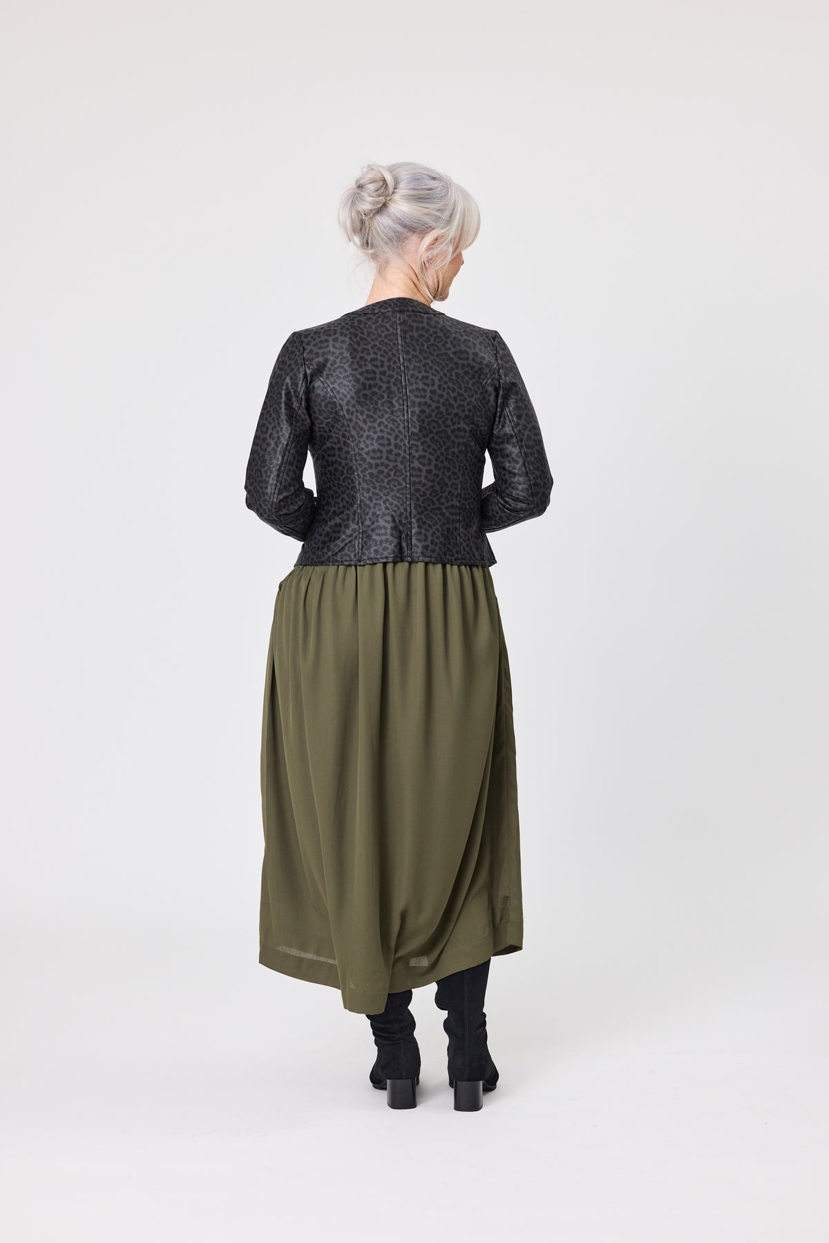 Lemon Tree Mika Jacket Grey Leopard