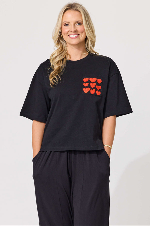 Lemon Tree Amor Tee- Black