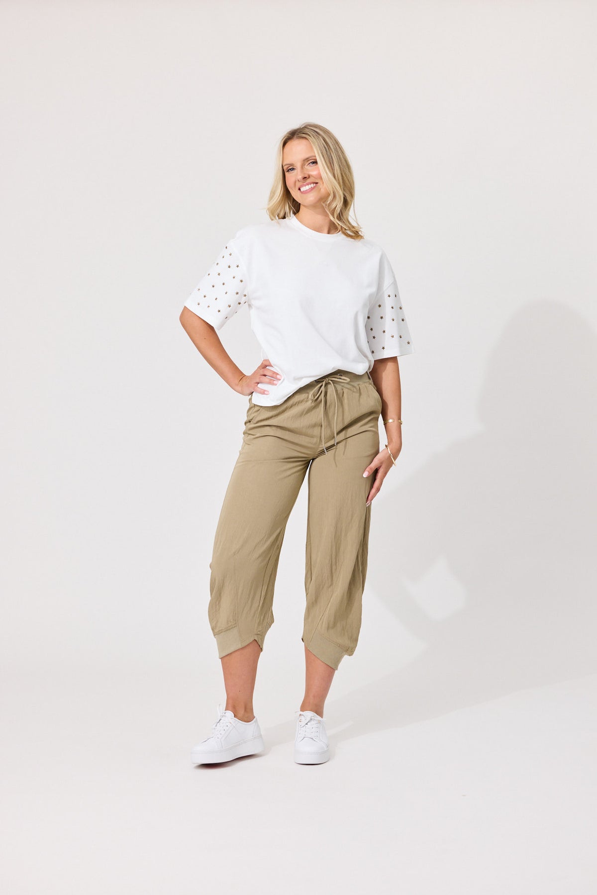Lemon Tree Larissa Pants- Mushroom