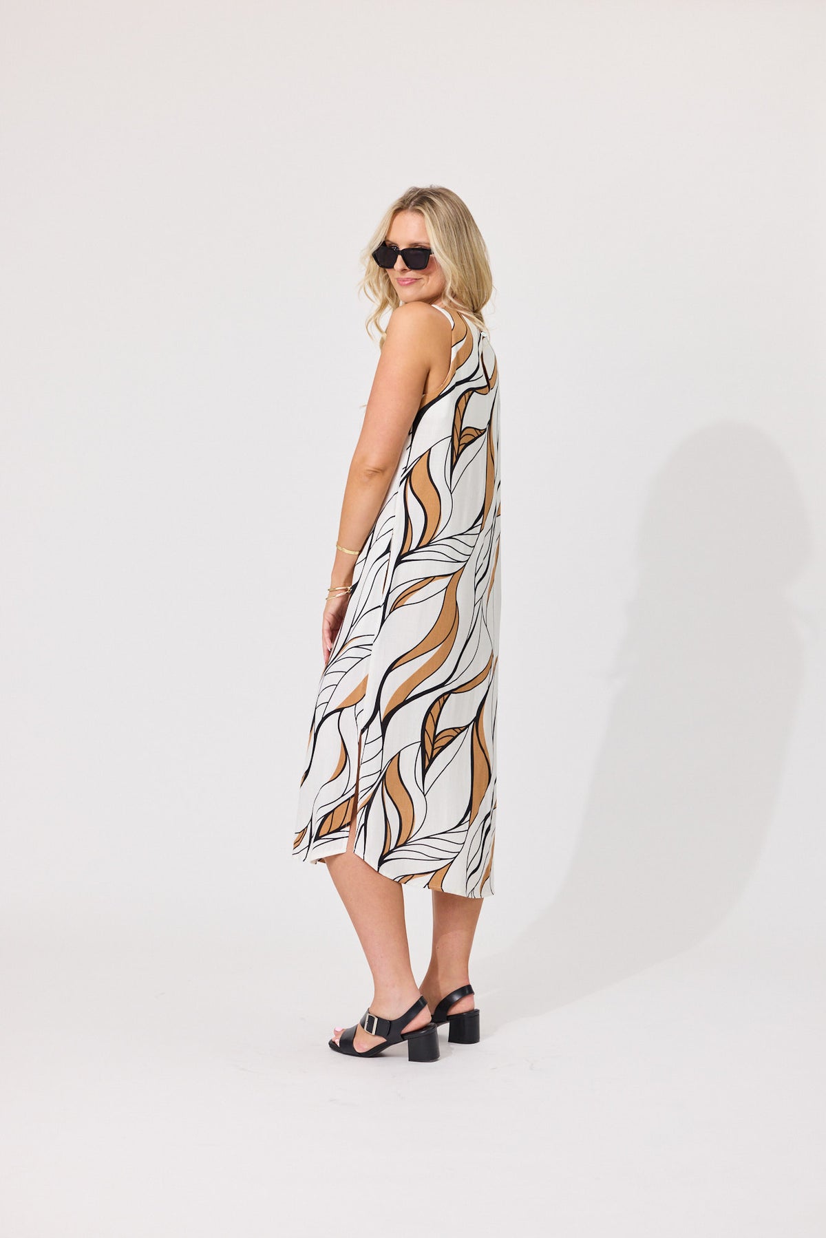 Lemon Tree Noa Leafy Dress-White