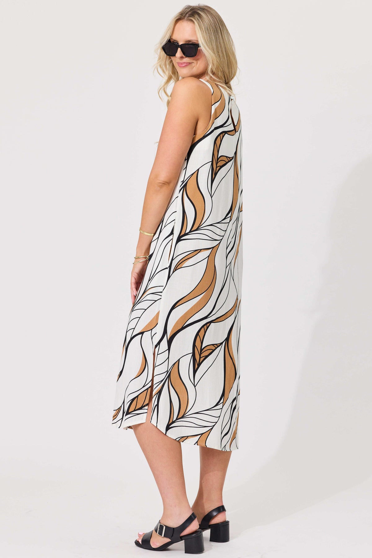 Lemon Tree Noa Leafy Dress-White