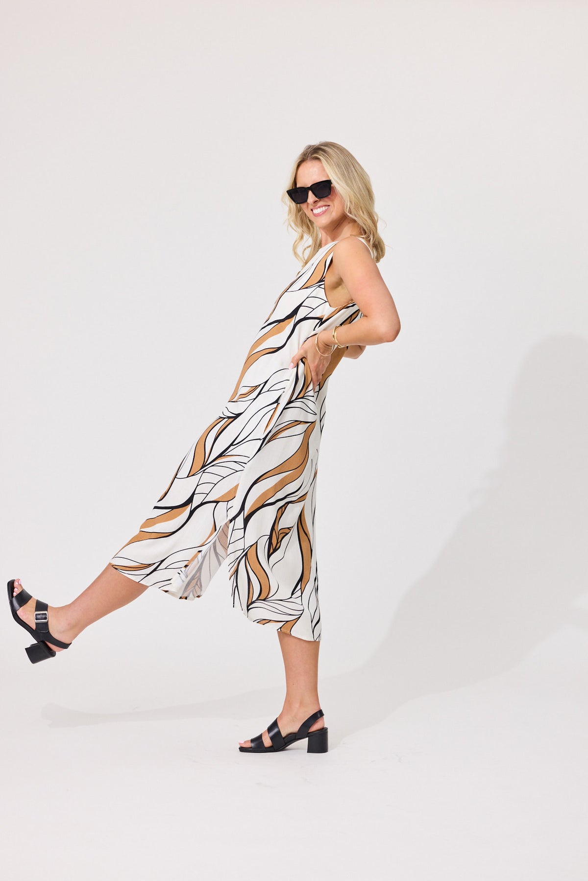 Lemon Tree Noa Leafy Dress-White