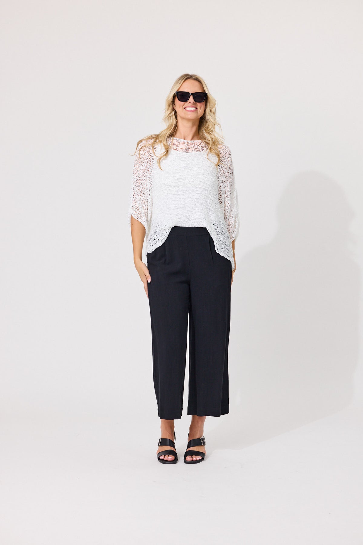 Lemon Tree Ambrose Knit + Singlet- White