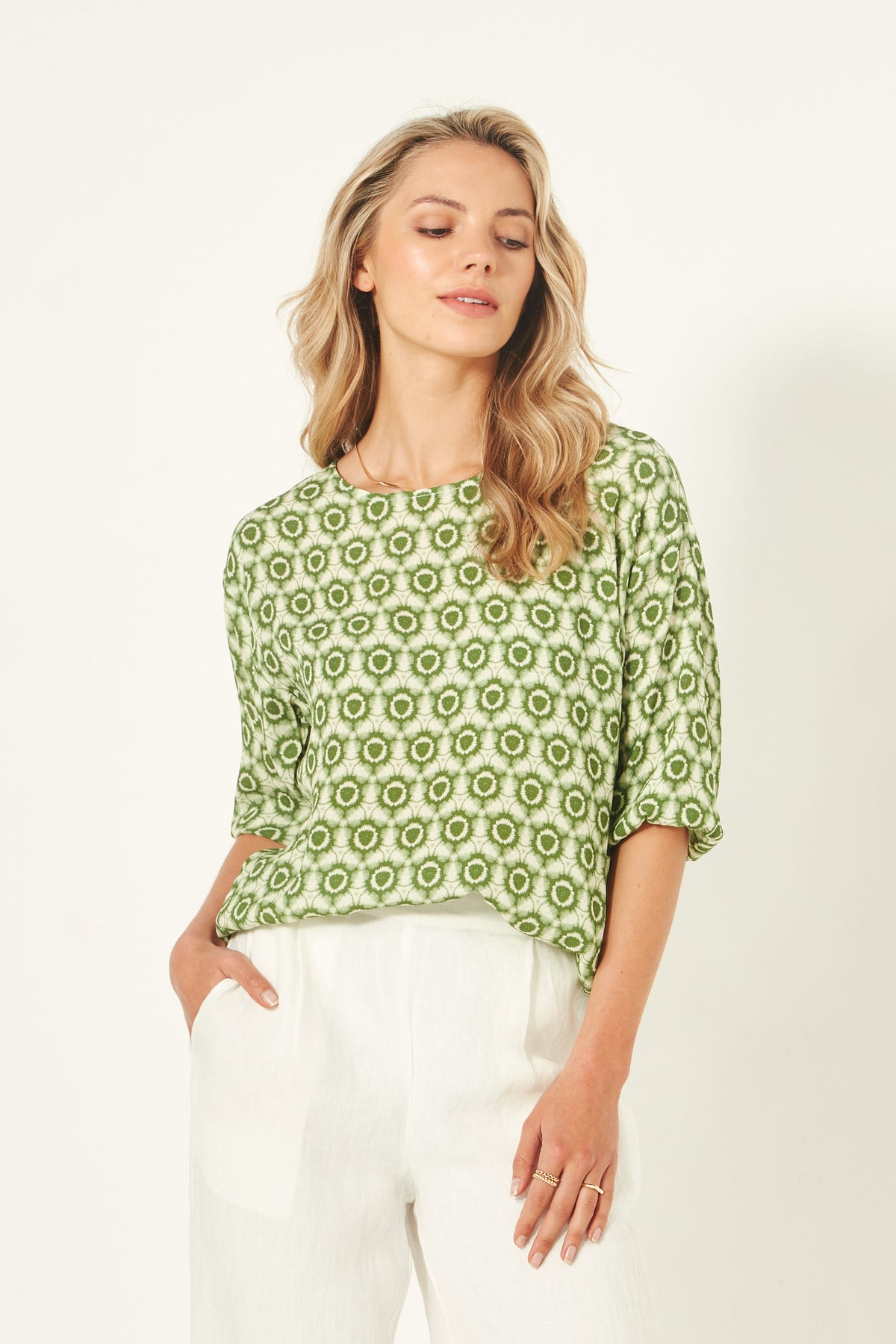 Lemon Tree Sybil Top - Green