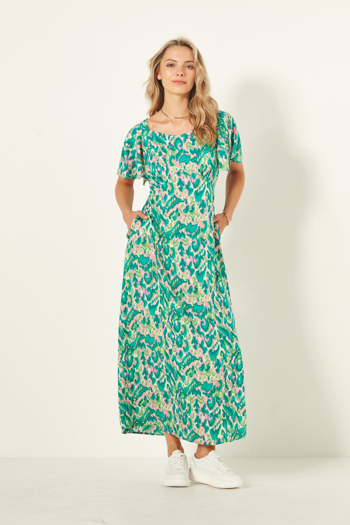 Lemon Tree Sylvia Dress - Teal Print