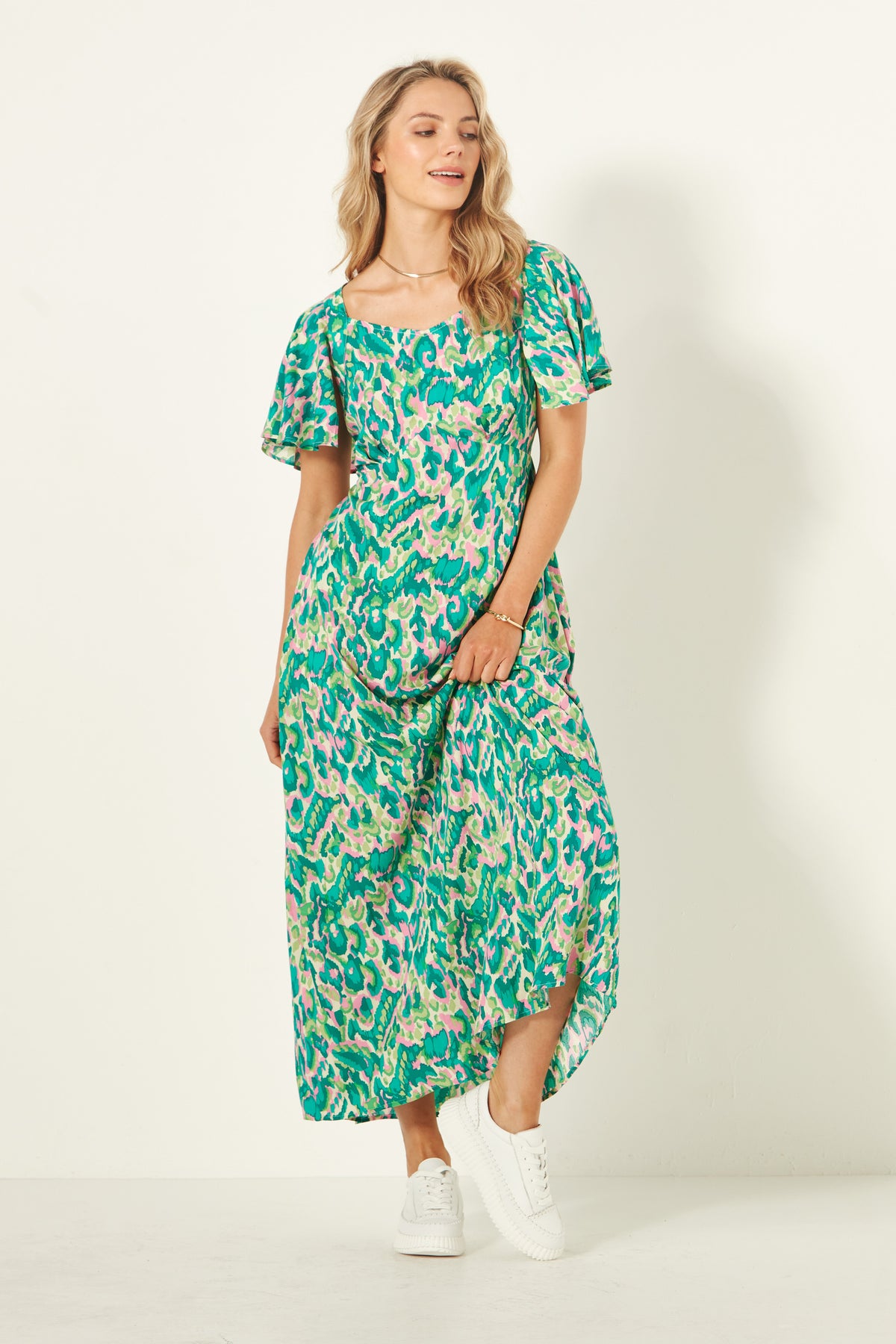 Lemon Tree Sylvia Dress - Teal Print