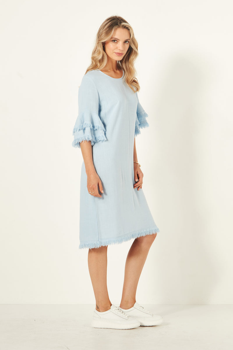 Lemon Tree Lurdes Dress Sky Blue