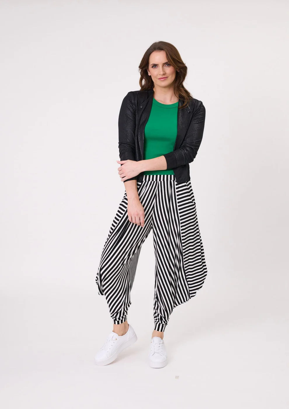 Lemon Tree Lenka Pant- Black White Stripe
