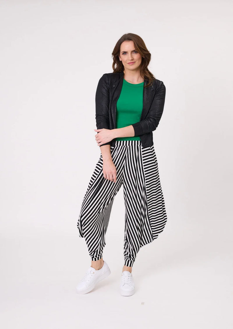 Lemon Tree Lenka Pant- Black White Stripe