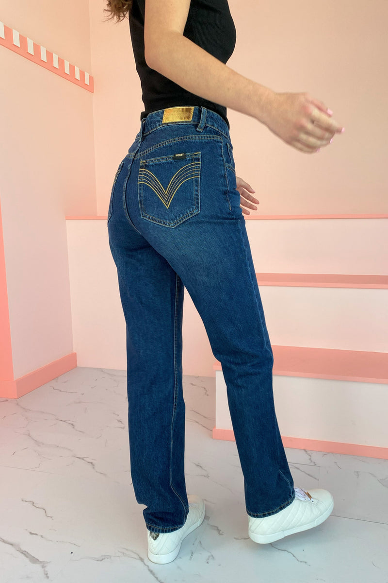 Honey Denim Milan Jean - Dark Blue