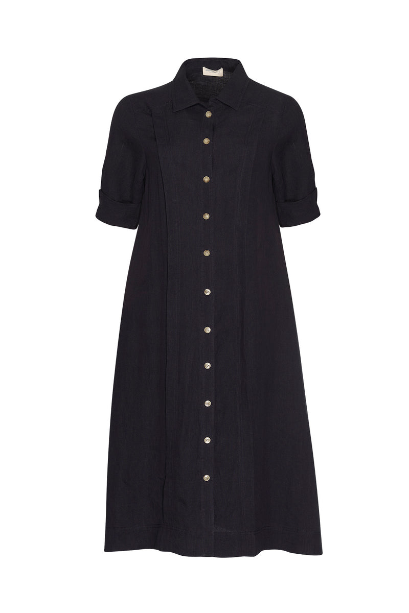 Madly Sweetly Echo Shirt Dress - Midnight