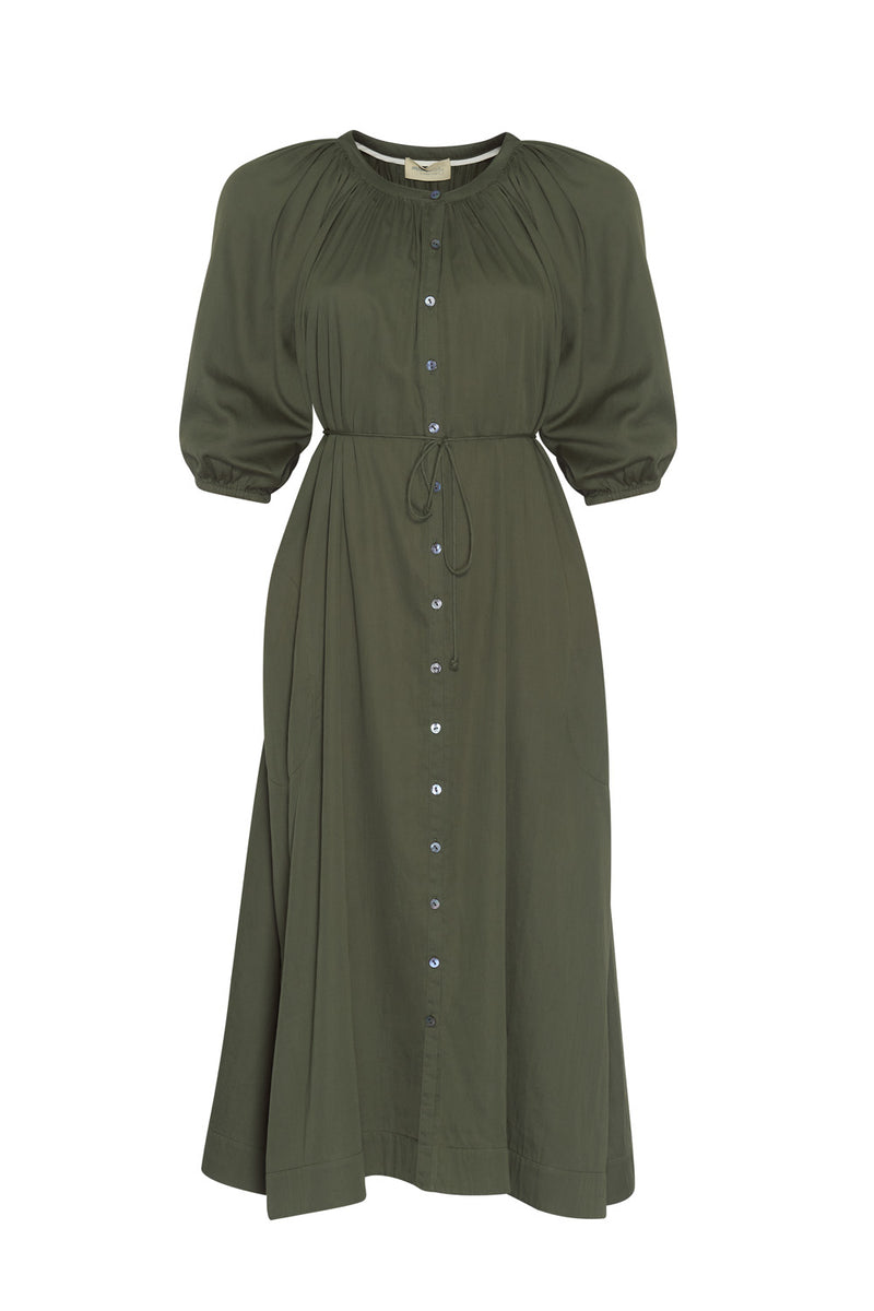 Madly Sweetly Wistful Dress - Palm Green