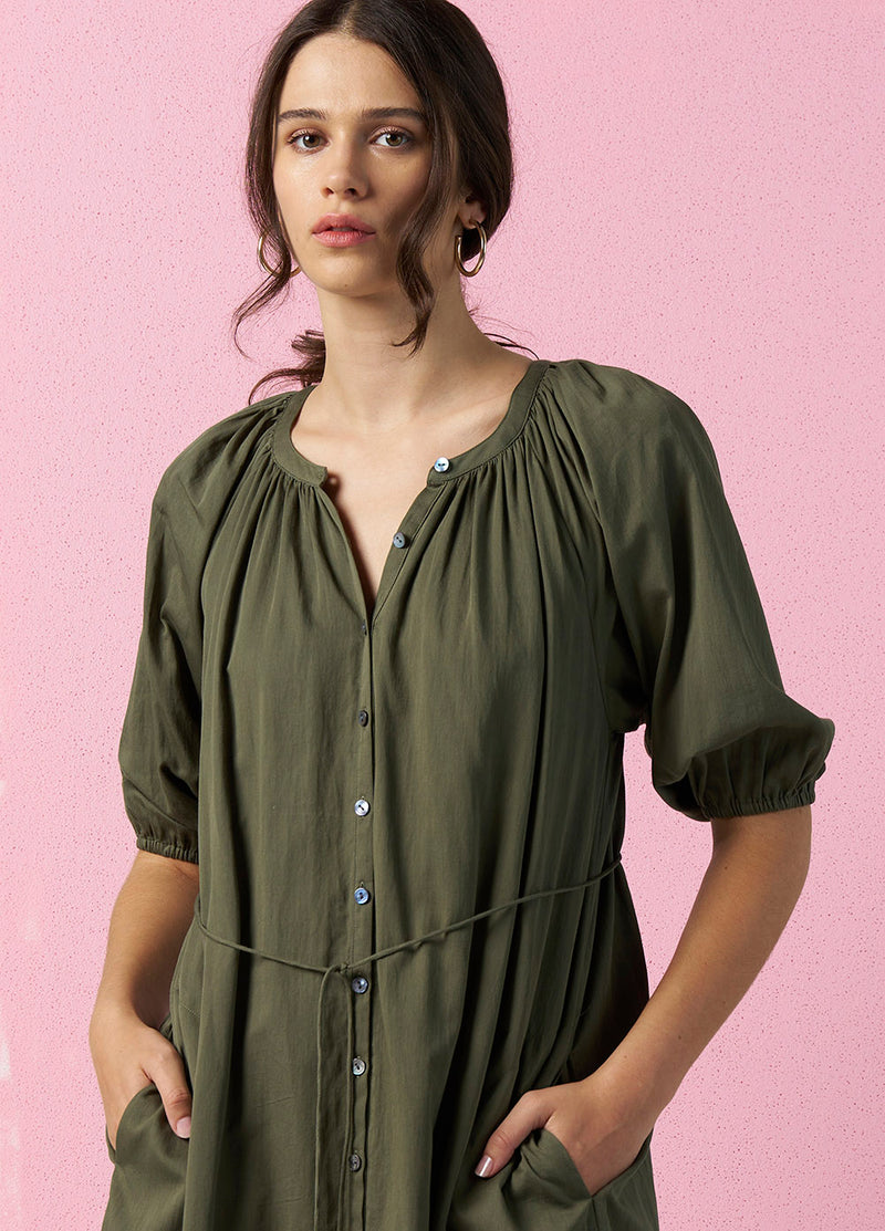 Madly Sweetly Wistful Dress - Palm Green