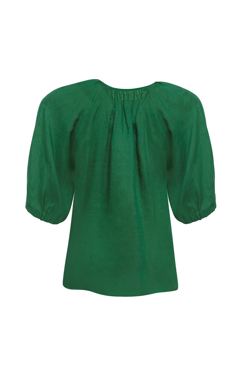 Madly Sweetly Colourwheel Blouse - Palm Green