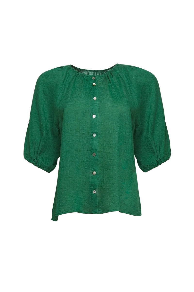 Madly Sweetly Colourwheel Blouse - Palm Green