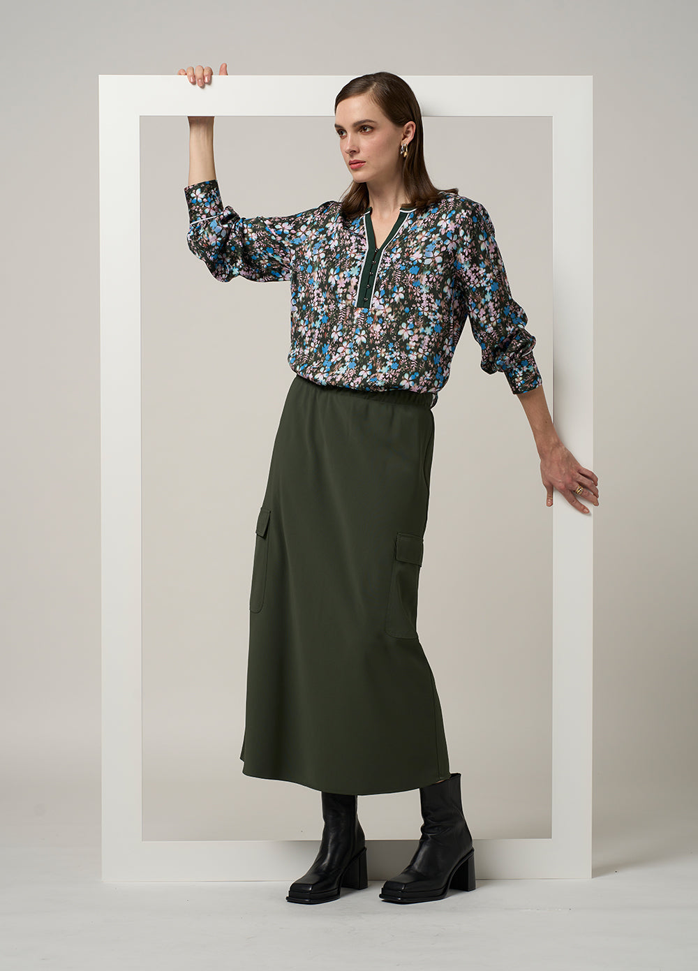 Madly Sweetly Cipher Skirt - Spruce