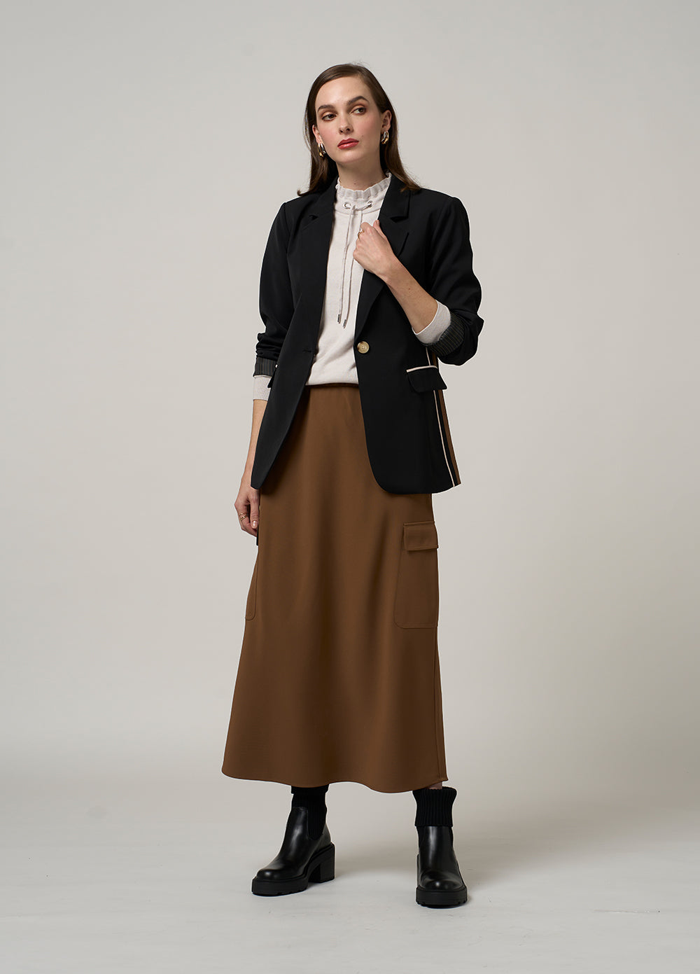 Madly Sweetly Cipher Skirt - Cocoa