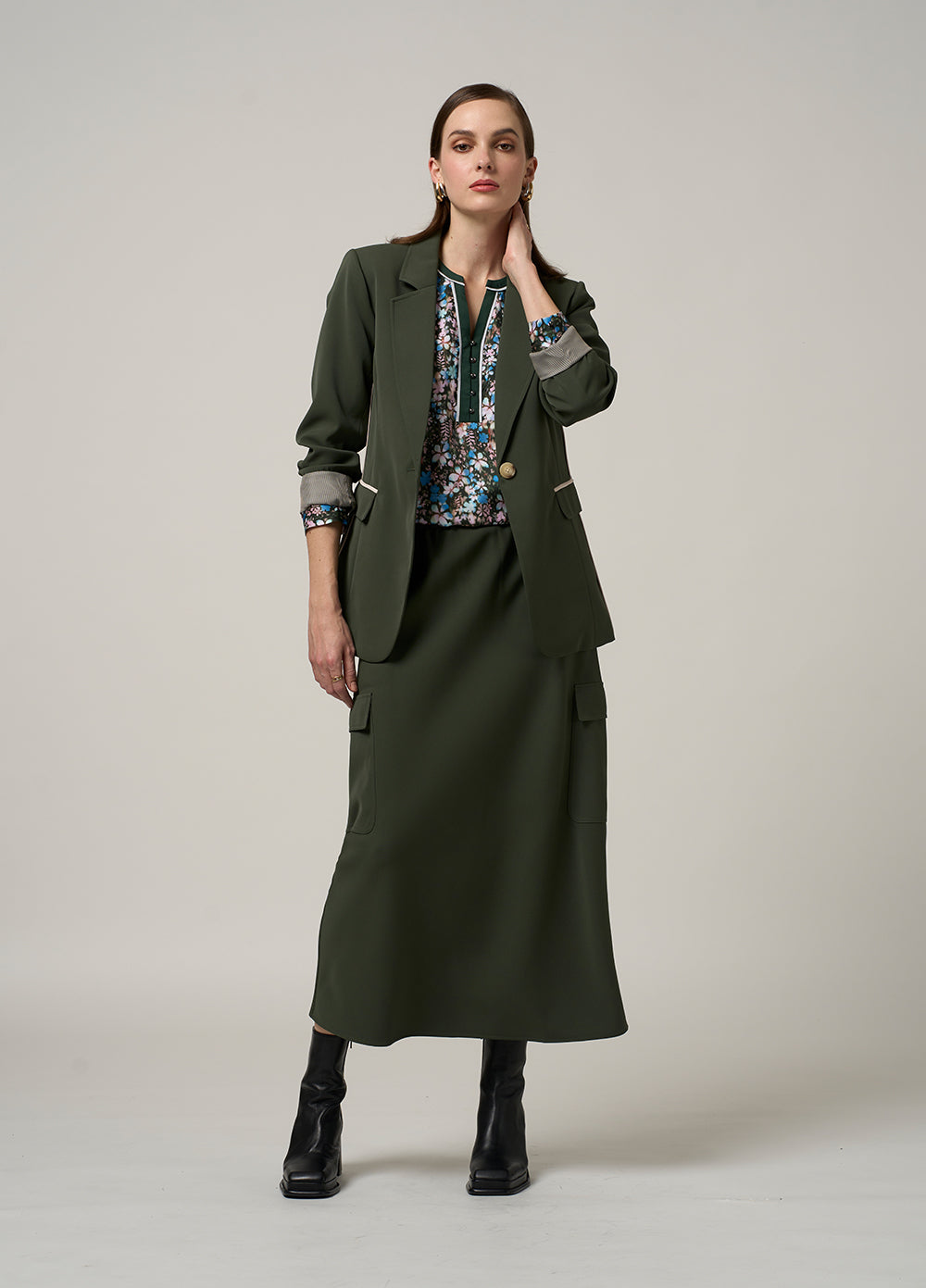 Madly Sweetly Cipher Blazer - Spruce