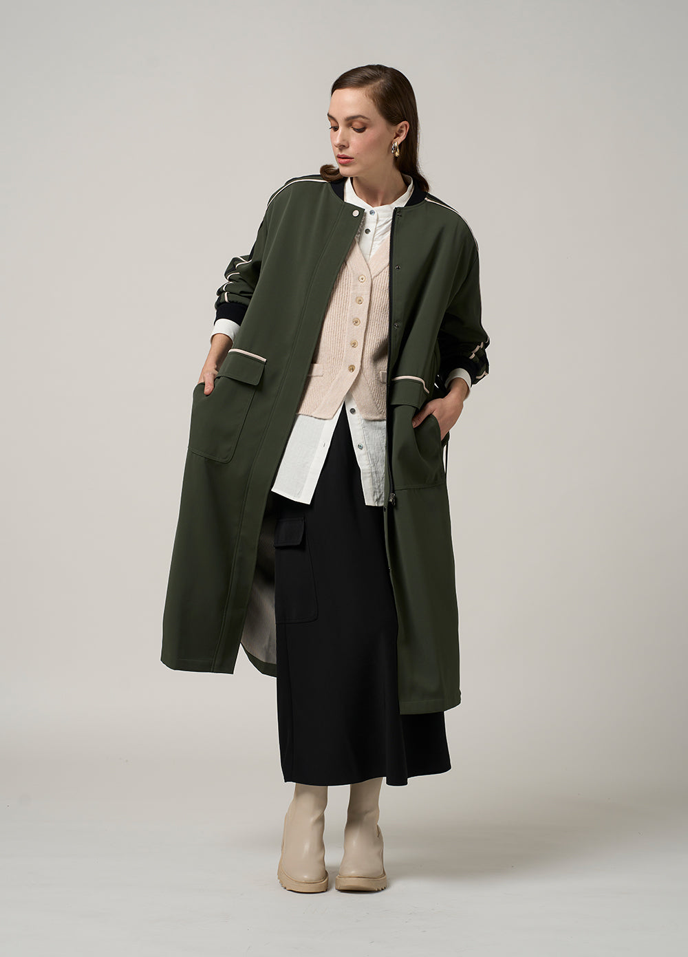 Madly Sweetly Cipher Coat - Spruce