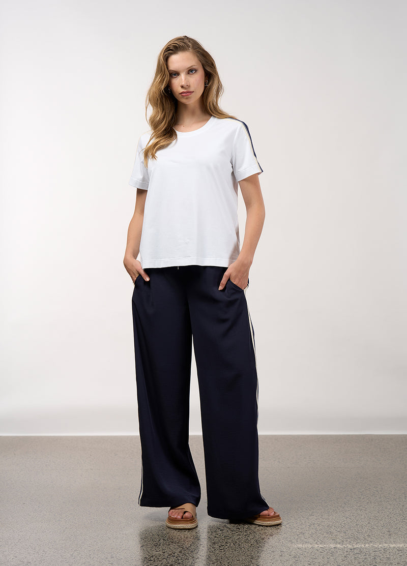 Madly Sweetly Linear Tee - White