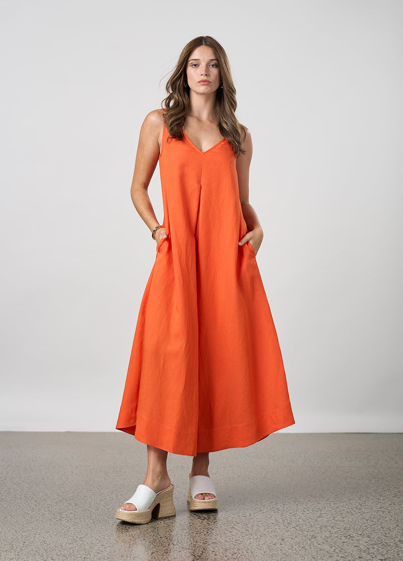 Madly Sweetly Eclipse Maxi Dress - Mandarin