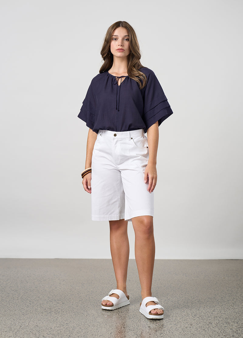 Madly Sweetly Ratio Short - White