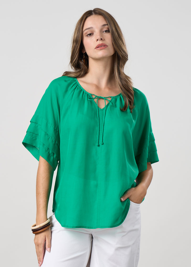 Madly Sweetly Parallel Top - Emerald