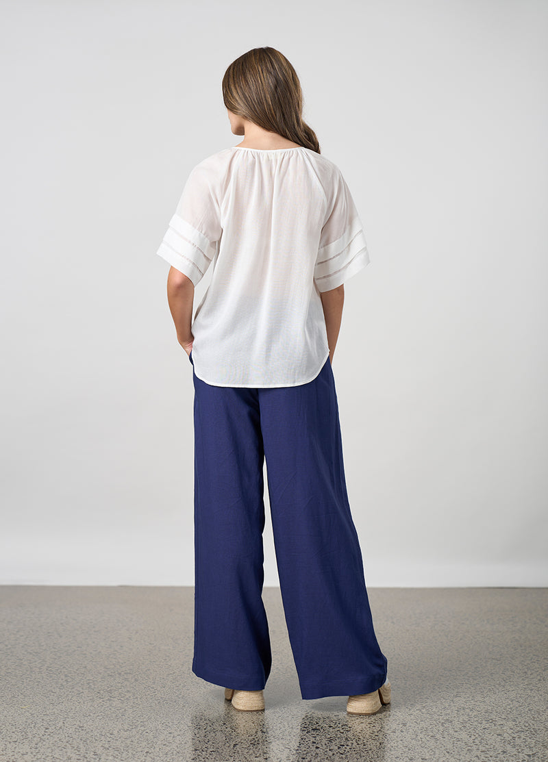 Madly Sweetly Parallel Top - White