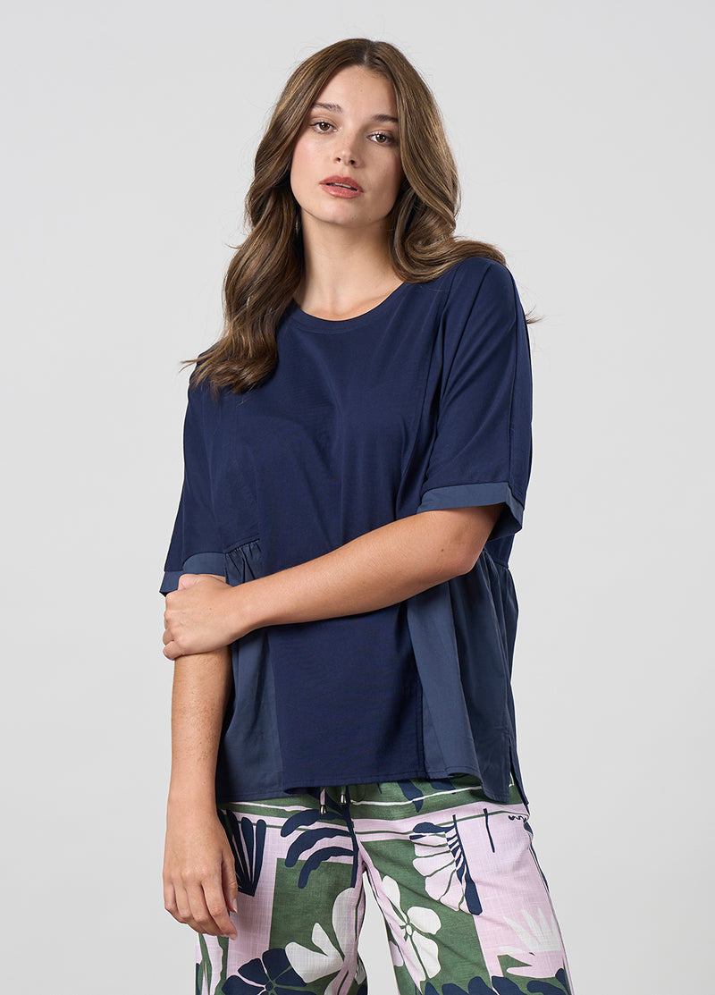Madly Sweetly Gossamer Top - Navy