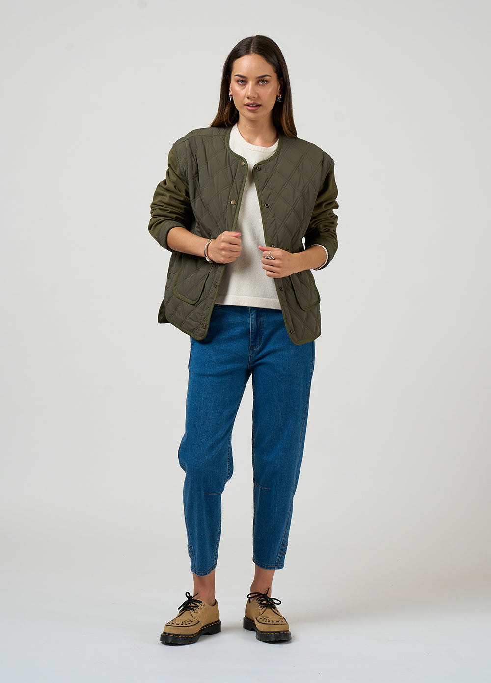 Madly Sweetly Tetris Jacket Khaki