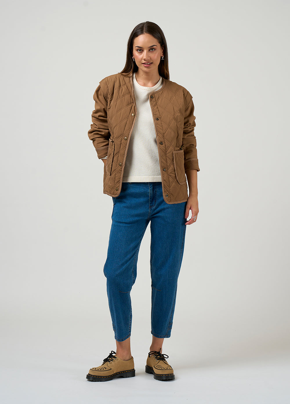 Madly Sweetly Tetris Jacket Mocha